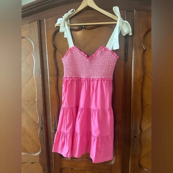 Altar'd State Pink Smocked Dress size small - Picture 3 of 9